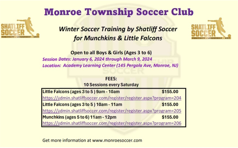 WINTER PROGRAM REGISTRATION IS OPEN!