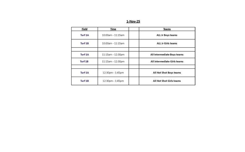 Free Fall Rec Clinic - November 1, 2025