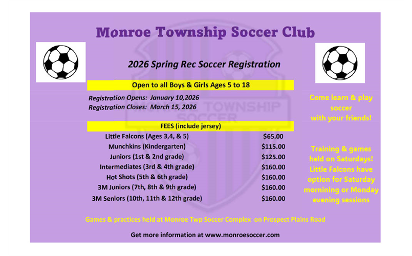 Spring 2026 Soccer Registration Now Open