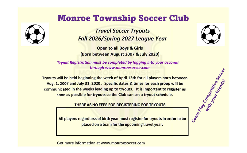 Travel 2026/27 Tryouts